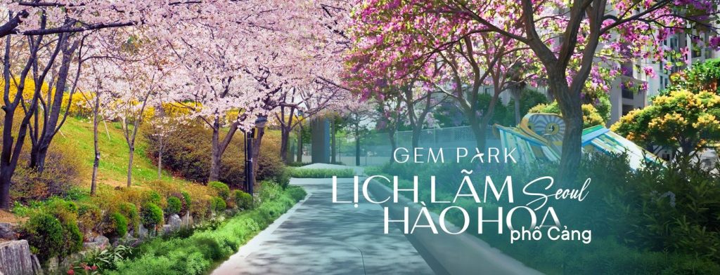 Đường hoa tại Gem Park Hải Phòng - Chuẩn vibe Hàn Quốc