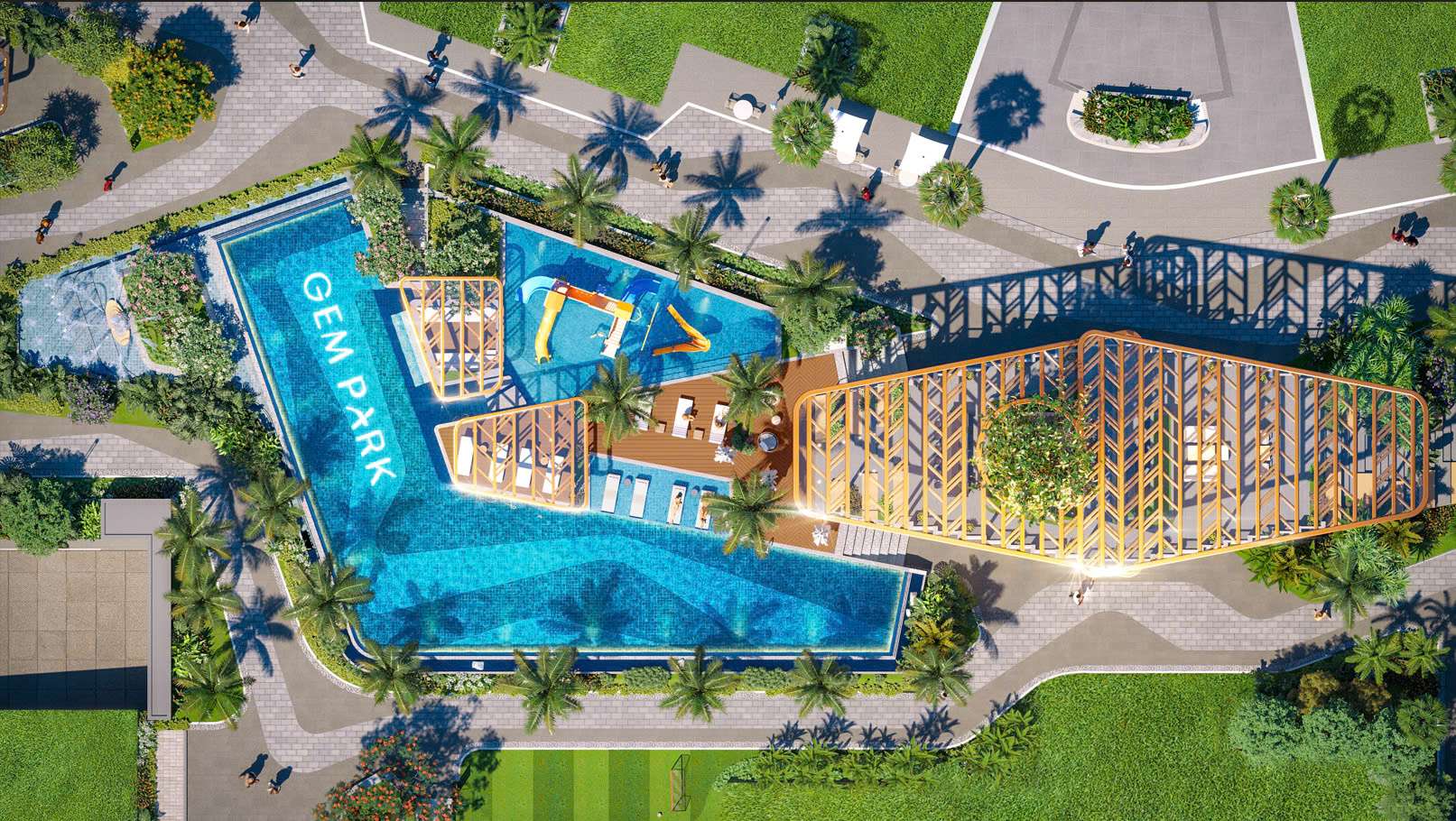 Một góc tiện ích của căn hộ cho chuyên gia nước ngoài tại Gem Park Một góc tiện ích của căn hộ cho chuyên gia nước ngoài tại Gem Park