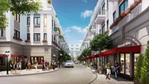 Mô phỏng shophouse tại dự án Vinhomes Dương Kinh Hải Phòng