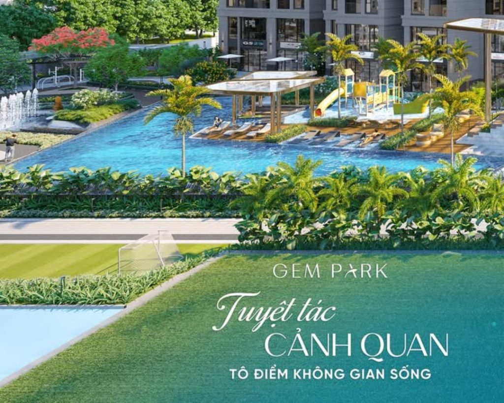 Cảnh quan Gem Park Hải Phòng – Nghệ thuật xanh hóa không gian sống đô thị