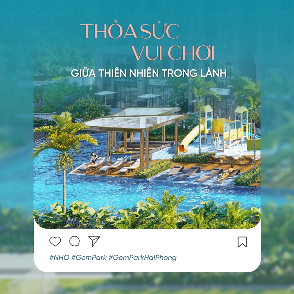 Hệ tiện ích cho trẻ tại Gem Park Hải Phòng trong không gian ngoài trời, hướng đến tính giáo dục tự nhiên Hệ tiện ích cho trẻ tại Gem Park Hải Phòng trong không gian ngoài trời, hướng đến tính giáo dục tự nhiên