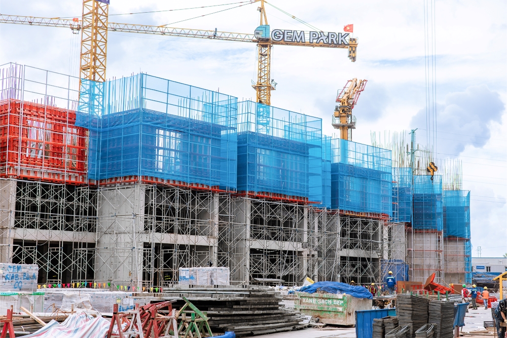 Hình ảnh thực tế cập nhật tiến độ thi công chung cư Gem Park Hải Phòng trong T6/2025 Hình ảnh thực tế cập nhật tiến độ thi công chung cư Gem Park Hải Phòng trong T6/2025