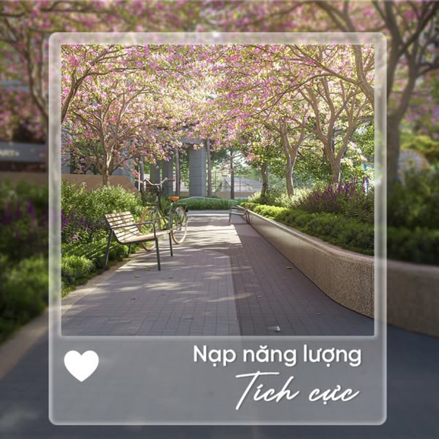 Mỗi người sử dụng đường chạy tại chung cư Gem Park đều có thể nạp thêm năng lượng tích cực