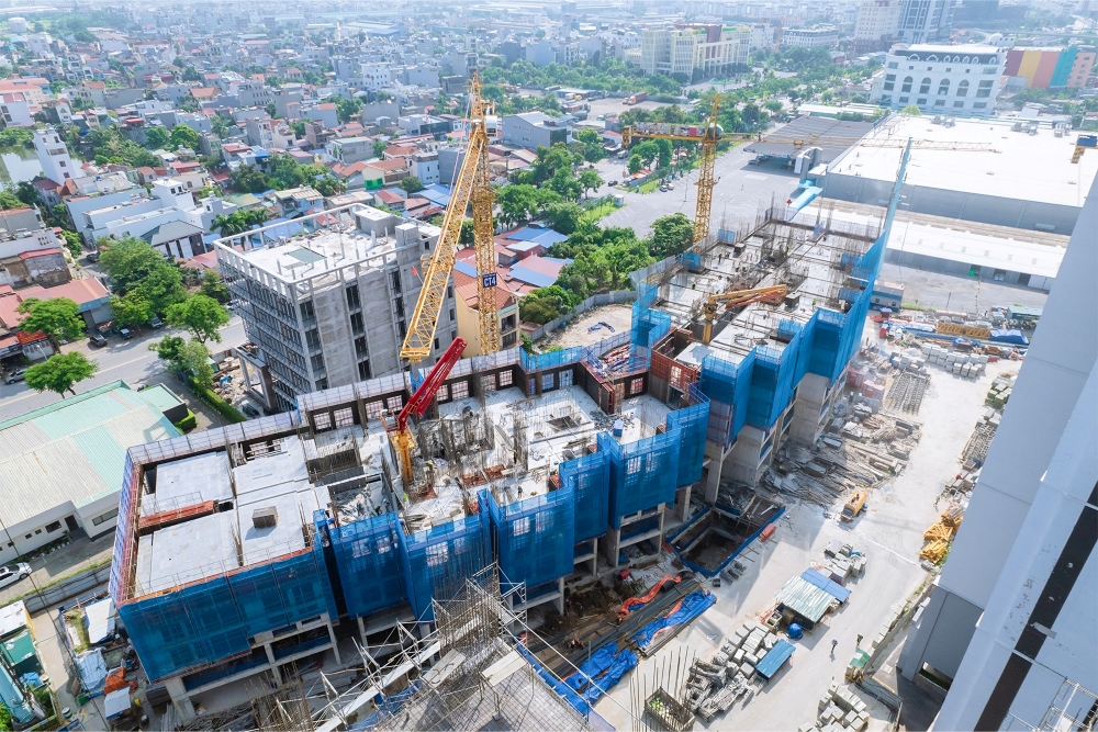 Chung cư Gem Park Hải Phòng trong T7/2025 nhìn từ trên cao Chung cư Gem Park Hải Phòng trong T7/2025 nhìn từ trên cao