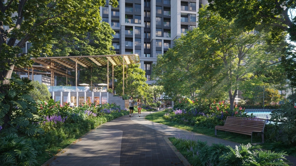 Công viên tại chung cư Gem Park Hải Phòng được thiết kế đa tầng tạo không gian chuyển động tự nhiên Công viên tại chung cư Gem Park Hải Phòng được thiết kế đa tầng tạo không gian chuyển động tự nhiên