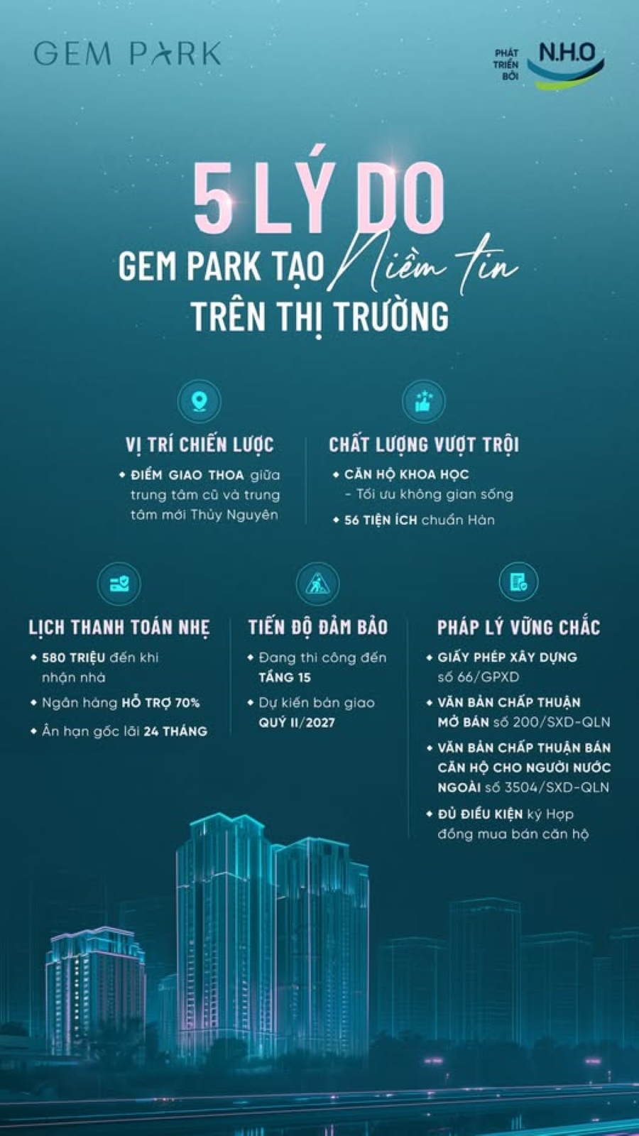 Top 5 lý do chung cư Gem Park tạo niềm tin trên thị trường Top 5 lý do chung cư Gem Park tạo niềm tin trên thị trường