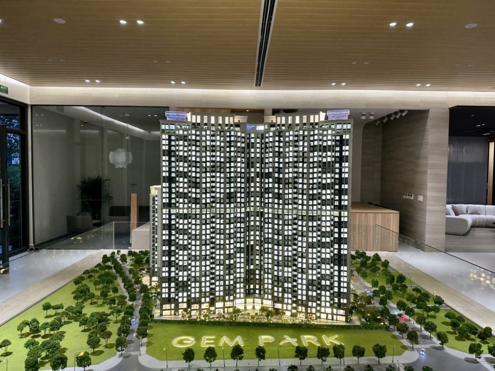 Vị trí và quy hoạch dự án được thể hiện qua sa bàn chung cư Gem Park Hải Phòng Vị trí và quy hoạch dự án được thể hiện qua sa bàn chung cư Gem Park Hải Phòng