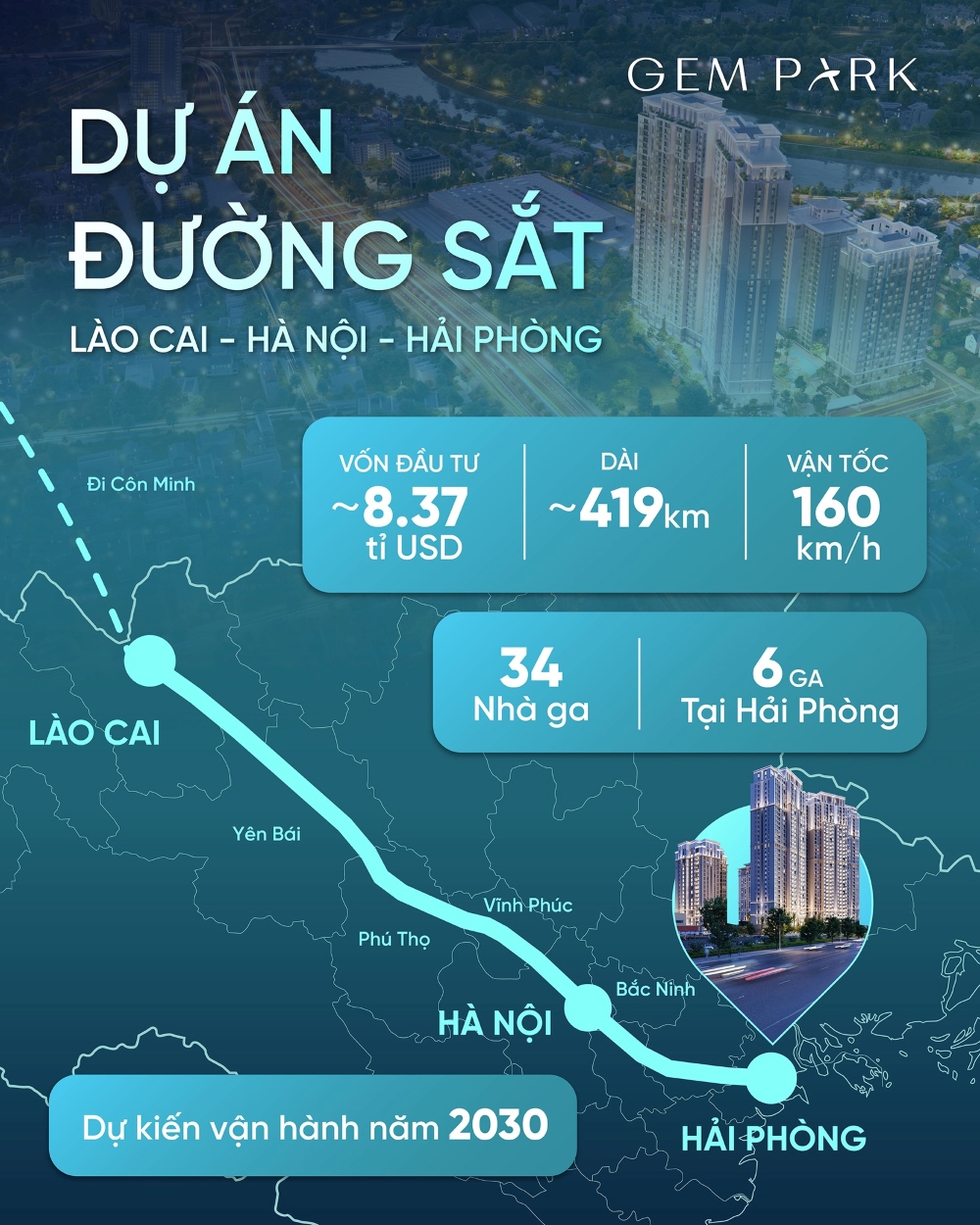 Điều chỉnh giá bán dự án Gem Park gắn liền với tiến độ và giá trị gia tăng thực tế