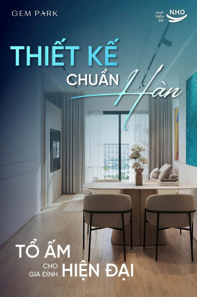 Không gian căn hộ 2 phòng ngủ tại chung cư Gem Park: Sự tinh tế trong bài toán tối ưu diện tích