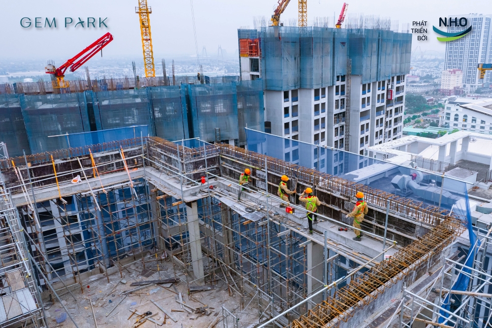Phân tích nhịp độ thi công chung cư Gem Park Hải Phòng trong T12/2025
