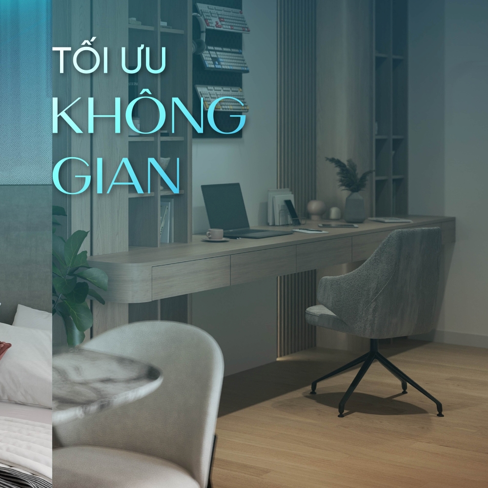 Sự tiện nghi được ẩn trong không gian căn hộ 1 phòng ngủ tại Gem Park