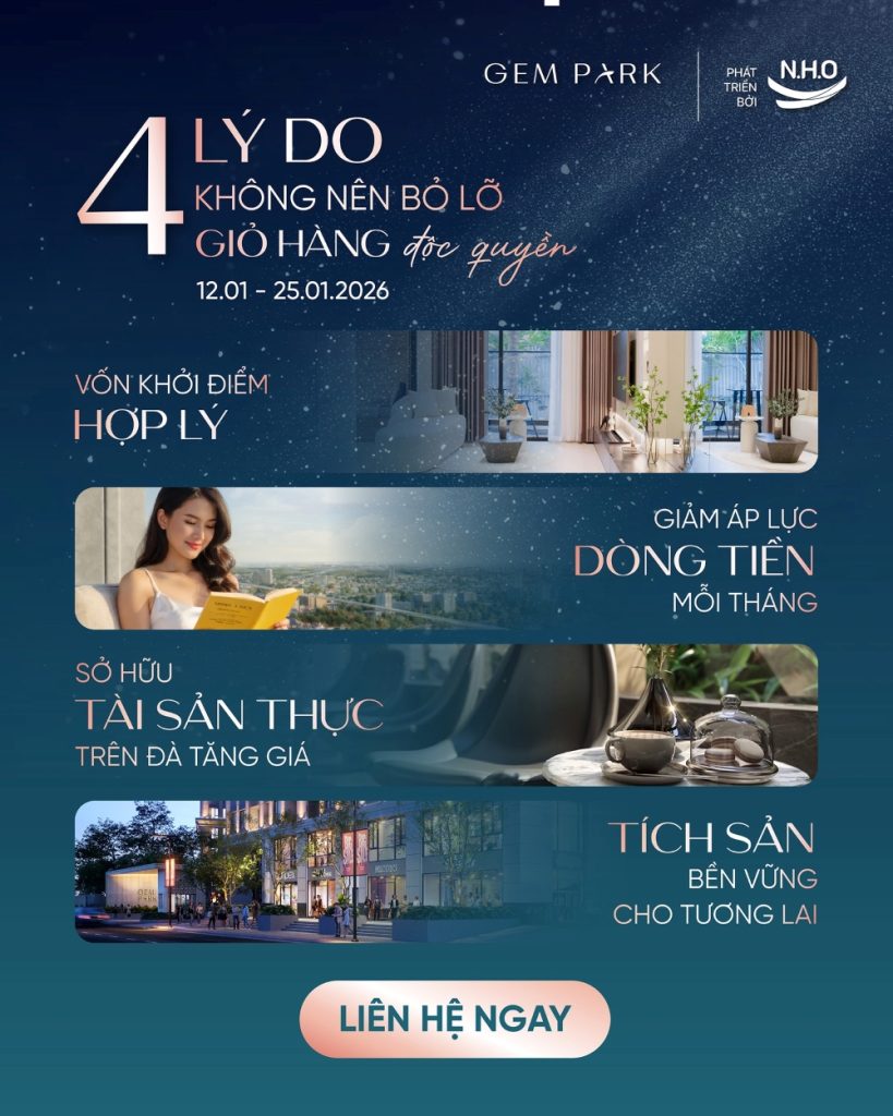 Tiến độ thanh toán tại chung cư Gem Park Hải Phòng: Bài toán dòng tiền linh hoạt cho người mua và nhà đầu tư