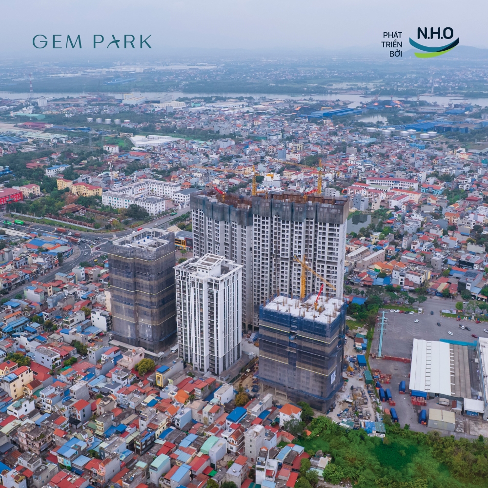 Tiến độ thi công chung cư Gem Park Hải Phòng trong T3/2026 phản ánh năng lực tổ chức công trường quy mô lớn